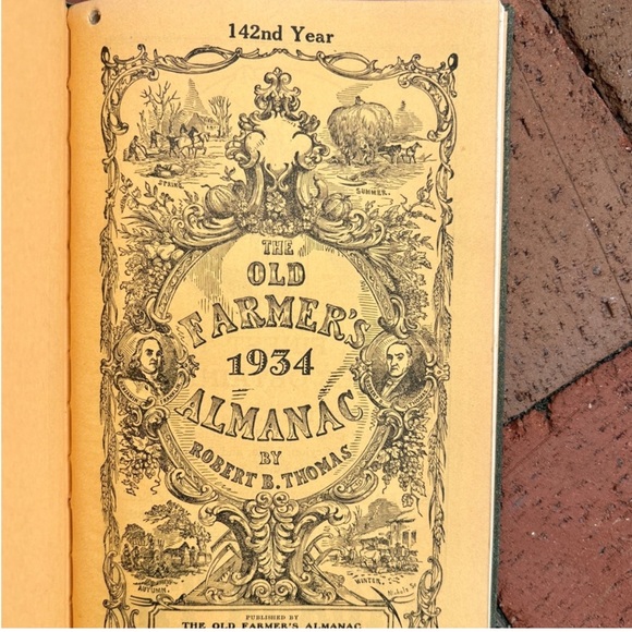 1934 Farmer's Almanac Hardcover Agriculture - Picture 3 of 5